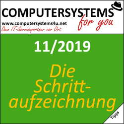 Die Schrittaufzeichnung